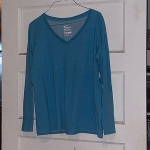 Dri fit athletic cut long sleeve tee.